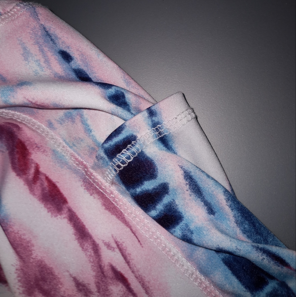 New tie dye bike shorts size large - Picture 2 of 3